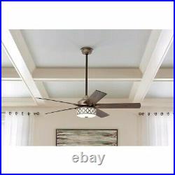 Home Decorators Wynn 54 in. LED Indoor Heritage Bronze Ceiling Fan with Light Kit