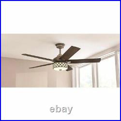 Home Decorators Wynn 54 in. LED Indoor Heritage Bronze Ceiling Fan with Light Kit