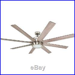 Honeywell 62 Ceiling Fan LED Remote Control 8 Blade Light Kit Brushed Nickel