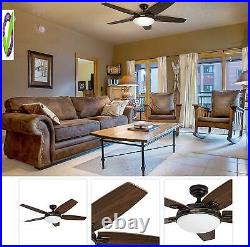 Honeywell Carmel 48-Inch Ceiling Fan With Integrated Light Kit And Remote Contro