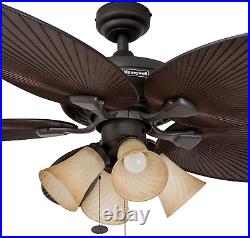 Honeywell Ceiling Fans 50203 Palm Island Ceiling Fan, Bronze