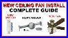 How To Install A New Ceiling Fan In A Room With No Ceiling Fixture New Box Fan Wall Switch Wire