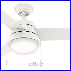Hunter 36 inch 3-Blade Ceiling Fan in Fresh White with LED Light Kit