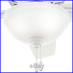 Hunter 42 Fresh White Ceiling Fan with CFL Bowl Light Kit, 5 Blades