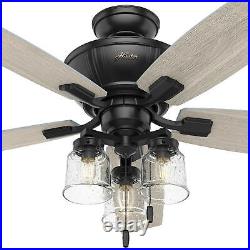 Hunter 52 Charlotte Ceiling Fan With LED Light Kit And Pull Chain