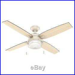 Hunter 52 Outdoor Ceiling Fan in Autumn Crème with LED Light Kit