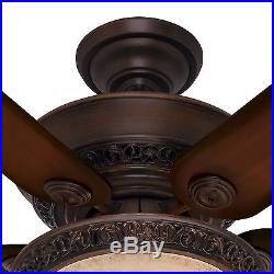 Hunter 52 Traditional Ceiling Fan with Bowl Light Kit and Aged Barnwood Blades