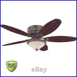 Hunter 54077 52 Indoor Ceiling Fan 5 Reversible Blades and Light Kit Included