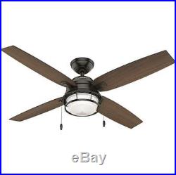 Hunter 59214 Ocala 52 Outdoor Ceiling Fan with Integrated 2 Light Kit