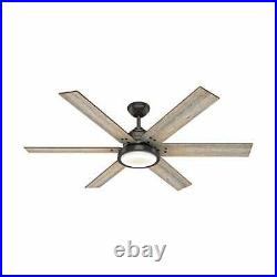 Hunter 60 Inch Ceiling Fan with Light Warrant Noble Bronze 59461