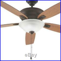 Hunter 60In Ceiling Fan Light Kit LED Indoor Reversible Blades Oil Rubbed Bronze