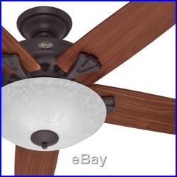 Hunter 70 Large Room Traditional Ceiling Fan New Bronze Finish and Light Kit