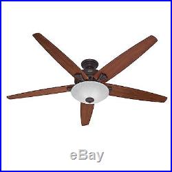 Hunter 70 Large Room Traditional Ceiling Fan New Bronze Finish and Light Kit