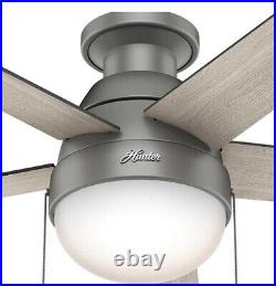 Hunter Anslee 46 Inch Ceiling Fan withLED Light Kit and Pull Chain 59270
