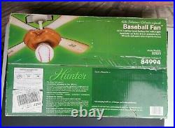 Hunter Baseball Ceiling Fan 44 Full Kit withBaseball Globe Light Kids Collection