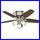 Hunter Builder Low Profile 42 In. Brushed Nickel Ceiling Fan with Light Kit