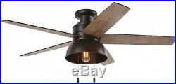 Hunter Ceiling Fan Light Kit 52 Inch LED Indoor Outdoor Bronze Rustic Farmhouse