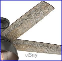 Hunter Ceiling Fan Light Kit 52 Inch LED Indoor Outdoor Bronze Rustic Farmhouse