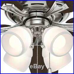 Hunter Channing 60 In. LED Indoor Brushed Nickel Ceiling Fan With Light Kit