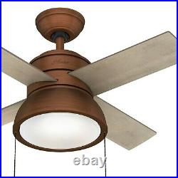 Hunter Fan 36 in Contemporary Weathered Copper Indoor Ceiling Fan with Light Kit