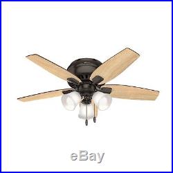 Hunter Fan 42 inch Casual Premier Bronze Indoor Ceiling Fan With LED Light Kit