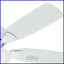 Hunter Fan 44 inch Snow White Ceiling Fan with Light Kit