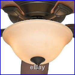 Hunter Fan 48 inch New Bronze Low Profile Ceiling Fan with Bowl Light Kit