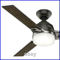 Hunter Fan 48 inch Noble Bronze Ceiling Fan with Light Kit and Remote Control