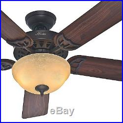 Hunter Fan 52 Ceiling Fan with Bowl Light Kit in New Bronze, 5-Blade