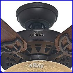 Hunter Fan 52 Ceiling Fan with Bowl Light Kit in New Bronze, 5-Blade