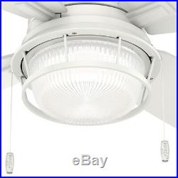 Hunter Fan 52 inch Casual Fresh White Ceiling Fan with LED Light Kit