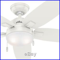 Hunter Fan 54 in. Contemporary Ceiling Fan with LED Light Kit in Fresh White