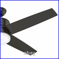 Hunter Fan 54 in Contemporary Noble Bronze Ceiling Fan with Light Kit and Remote