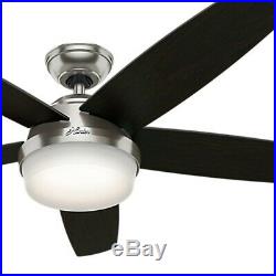 Hunter Fan 54 inch Brushed Nickel Ceiling Fan with CFL Light Kit & Remote Control