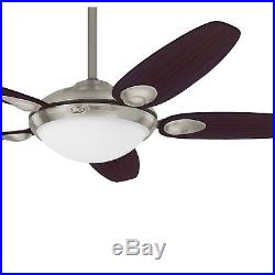 Hunter Fan 54 inch Brushed Nickel Ceiling Fan with Light Kit and Remote Control
