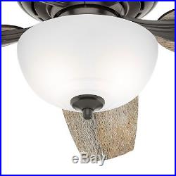 Hunter Fan 54 inch Casual Nobel Bronze Indoor Ceiling Fan with Light Kit