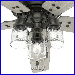 Hunter Fan 60 inch Casual Noble Bronze Ceiling Fan with Light Kit and Pull chain