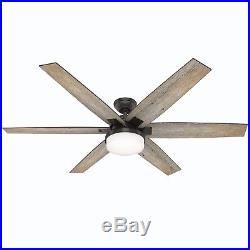 Hunter Fan 64 inch Nobel Bronze Ceiling Fan with Light Kit and Remote Control