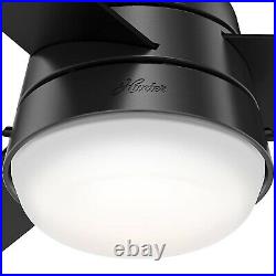 Hunter Fan Company Aker 32 Inch Indoor Ceiling Fan with LED Light Kit, Black