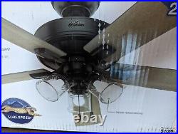 Hunter Fans 51099 Crestfield-5 Blade Ceiling Fan with Light Kit and Pull Chain