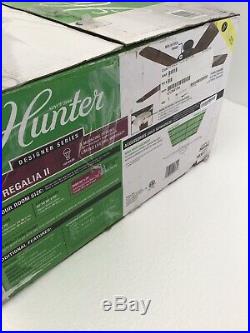 Hunter Regalia II 60-in Bronze LED Indoor Ceiling Fan Light Kit 54194 READ #8