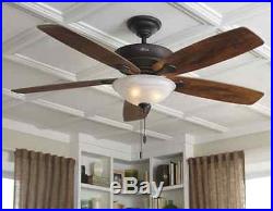 Hunter Residential Ceiling Fan with Light Kit, Indoor, Bronze, 60in Blades, New