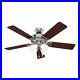 Hunter Studio Series Indoor Ceiling Fan with LED Lights and Pull Chain Control