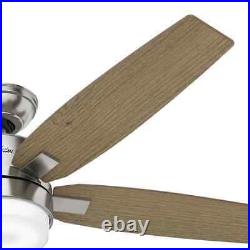 Hunter Windemere II 54 Brushed Nickel Ceiling Fan withRemote Control & Light Kit