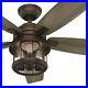 Hutner Fan 52 inch Casual Weathered Copper Ceiling Fan with Light Kit and Remote