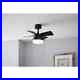 Indoor Ceiling Fan with LED Light Kit, Black, Reverse Control 3 Speed 24 In. NEW