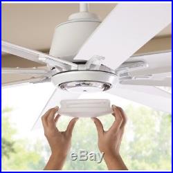 Indoor Outdoor Ceiling Fan Light Kit Remote Control Energy Efficient LED 72'