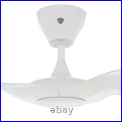 Indoor Smart Ceiling Fan 52 in. Dimmable LED Light Kit Remote Control (White)