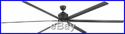 Industrial Ceiling FAN Commercial 120in LED Kit Natural Iron with Remote Control