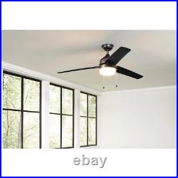 Integrated LED Indoor/Outdoor Natural Iron Ceiling Fan with Light Kit 60 Inches